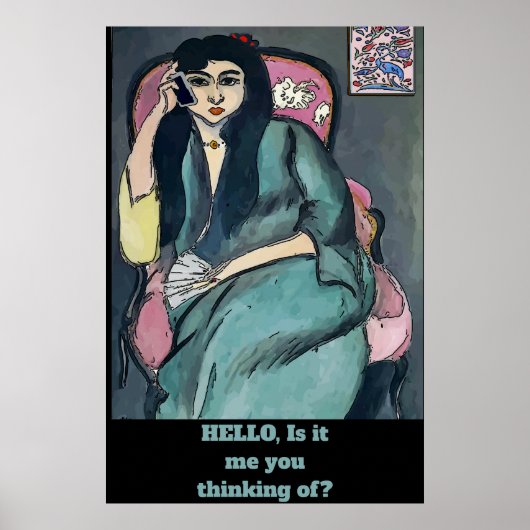 抽象芸術ガールオンセルポスター ポスター (正面)