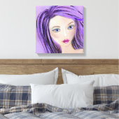 抽象芸術ガールキャンバスアートプリント キャンバスプリント (インサイチュ (寝室))