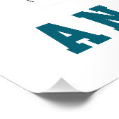 抽象芸術ガールサッカー選手 ポスター (コーナー)