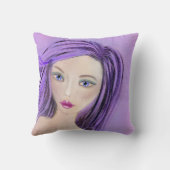 抽象芸術ガール装飾用クッション クッション (裏面)