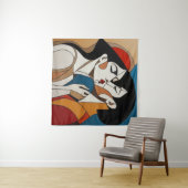 抽象芸術キス タペストリー (インサイチュ(横))