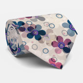 抽象芸術キッズかわいい漫画の花フローラレトロde ネクタイ (ロール)