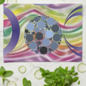 抽象芸術キッチンハンドタオル キッチンタオル (折り畳み)