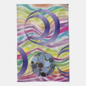 抽象芸術キッチンハンドタオル キッチンタオル (縦)