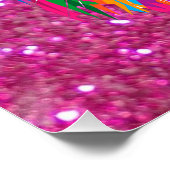 抽象芸術キャットイラストレーション ポスター (コーナー)