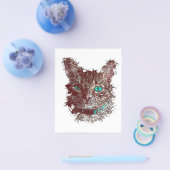 抽象芸術キャットギフト|バレンタインのかわいい猫 チラシ (シングル)