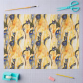 抽象芸術キャットティッシュペーパー 薄葉紙 (クラフト)