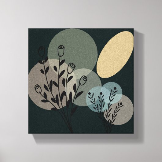 抽象芸術キャンバスのラップまたはアクリルプリント | モダン キャンバスプリント (正面)