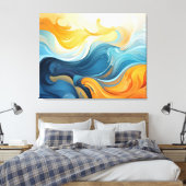 抽象芸術キャンバスウォールアート キャンバスプリント (インサイチュ (寝室))