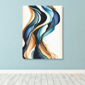 抽象芸術キャンバスウォールアート キャンバスプリント (インサイチュ (ウッドフロア))