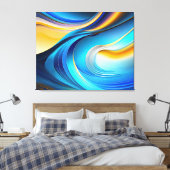 抽象芸術キャンバスウォールアート キャンバスプリント (インサイチュ (寝室))