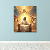 "抽象芸術キャンバス印刷モダン – ウォールアートデコル" キャンバスプリント (インサイチュ (ウッドフロア))