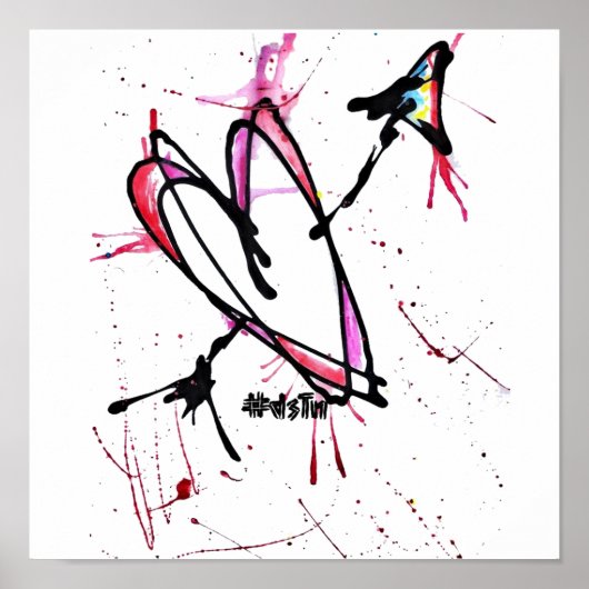 抽象芸術キャンバス印刷 ポスター (正面)