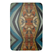 抽象芸術キュビインスパイアスアールデコ5 バスマット (正面縦)