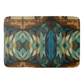 抽象芸術キュビインスパイアスアールデコ8 バスマット (正面)