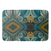 抽象芸術キュビインスパイアスアールデコ9 バスマット (正面)