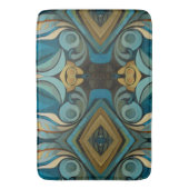 抽象芸術キュビインスパイアスアールデコ9 バスマット (正面縦)