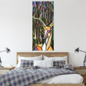 抽象芸術キュビズム絵画スタイルのキャンバス印刷 – Deer キャンバスプリント (インサイチュ (寝室))