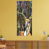 抽象芸術キュビズム絵画スタイルのキャンバス印刷 – Deer キャンバスプリント (インサイチュ (リビング))