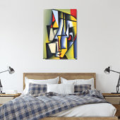抽象芸術キュービストポートレートキャンバス印刷 キャンバスプリント (インサイチュ (寝室))