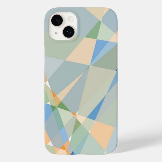 抽象芸術キュービズムのモザイクパターン Case-Mate iPhoneケース (裏面)