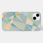 抽象芸術キュービズムのモザイクパターン Case-Mate iPhoneケース (裏面 (横))