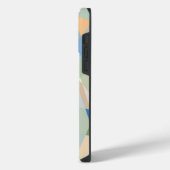 抽象芸術キュービズムのモザイクパターン iPhoneケース (左側面)