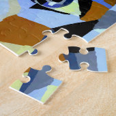 抽象芸術キュービズムの比喩的幾何形状 ジグソーパズル (側面)