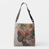 抽象芸術キュービズム横体バッグ クロスボディバッグ (裏面)