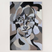 抽象芸術キュービズム比形幾何学ジグソーパズル ジグソーパズル (縦)