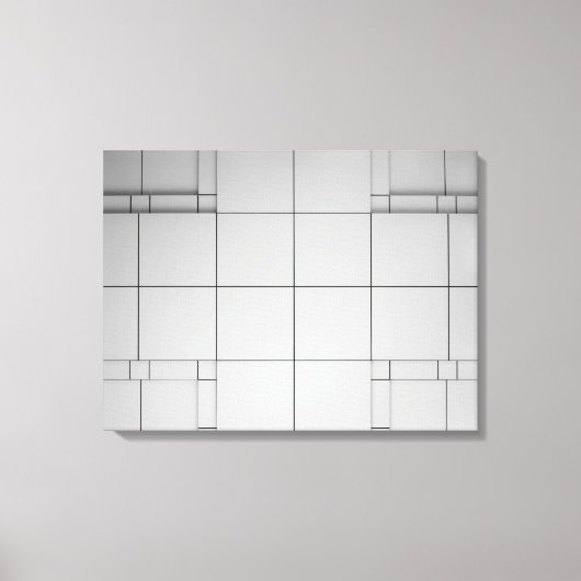 抽象芸術キューブ キャンバスプリント (正面)