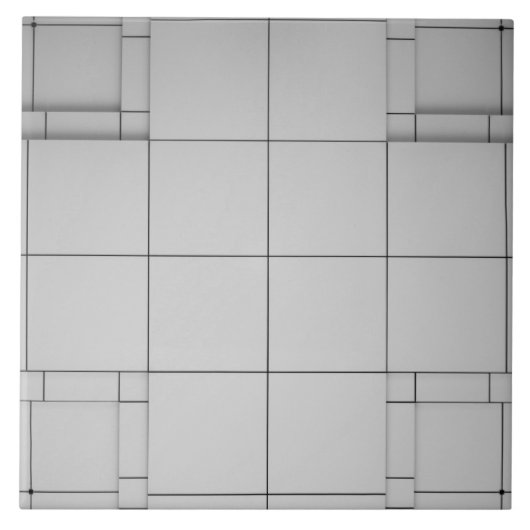 抽象芸術キューブ タイル (正面)