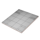 抽象芸術キューブ タイル (側面)