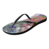 抽象芸術キューブ ビーチサンダル (アングル)