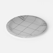 抽象芸術キューブ ペーパープレート (アングル)