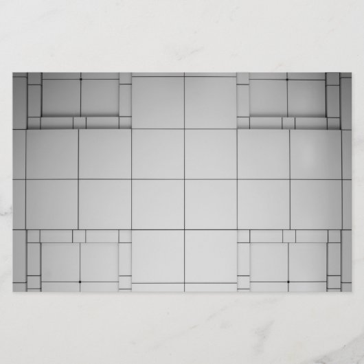 抽象芸術キューブ 便箋 (正面)