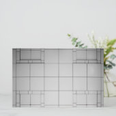 抽象芸術キューブ 便箋 (スタンド正面)