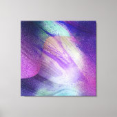 抽象芸術キラキラ絵を描ック液を注ぐ キャンバスプリント (正面)