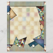 抽象芸術キルトスクラップブック紙 (裏面)