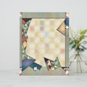 抽象芸術キルトスクラップブック紙 (スタンド正面)