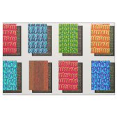 抽象芸術キルトパターン正方形 ファブリック (ファットクウォーター)