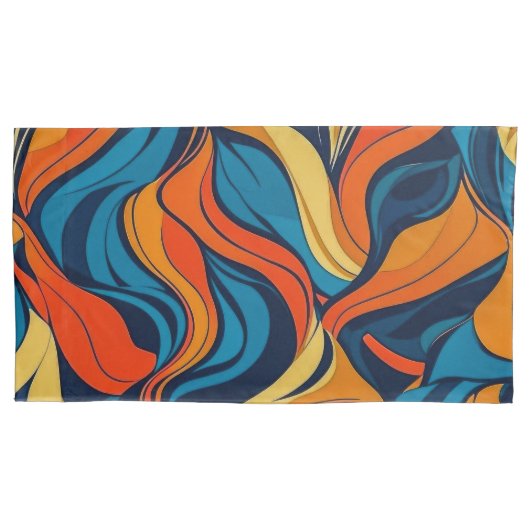 抽象芸術キングピロ独身のーケース 枕カバー (正面)