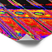 抽象芸術ギタモダンーポップ・アートのアートポスターロックNロール ポスター (角)