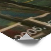 抽象芸術ギタリストIII ポスター (角)