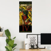 抽象芸術ギタリストIV ポスター (ホームオフィス)