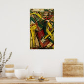 抽象芸術ギタリストIV ポスター (キッチン)