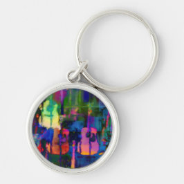 抽象芸術ギターデザイン キーホルダー