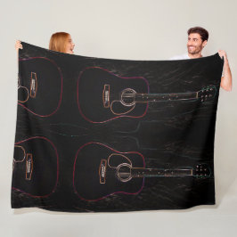 抽象芸術ギター フリースブランケット