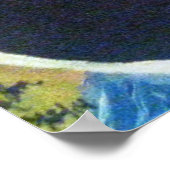 抽象芸術ギター ポスター (角)