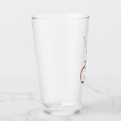 抽象芸術ギター – ミニマリストラインアート タンブラーグラス (右)